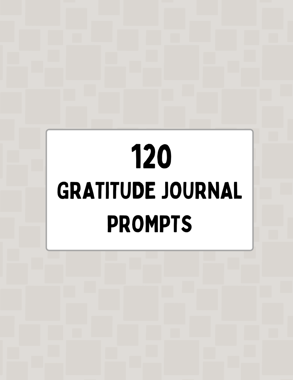 150 Gratitude Prompts Journal