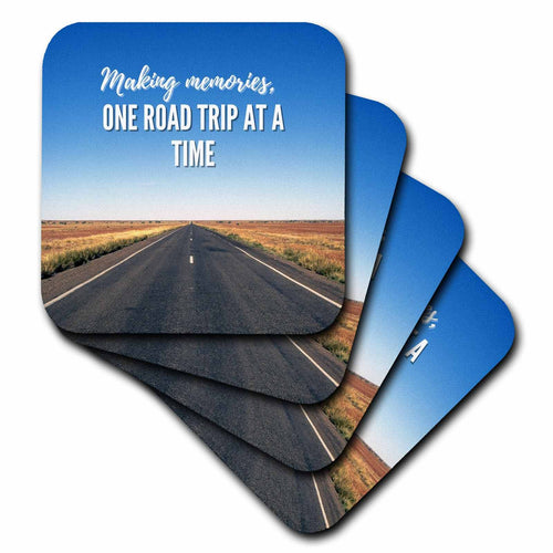 3dRose Unique Travel Making Memories one Road Trip at a time - Coasters (cst-362290)
