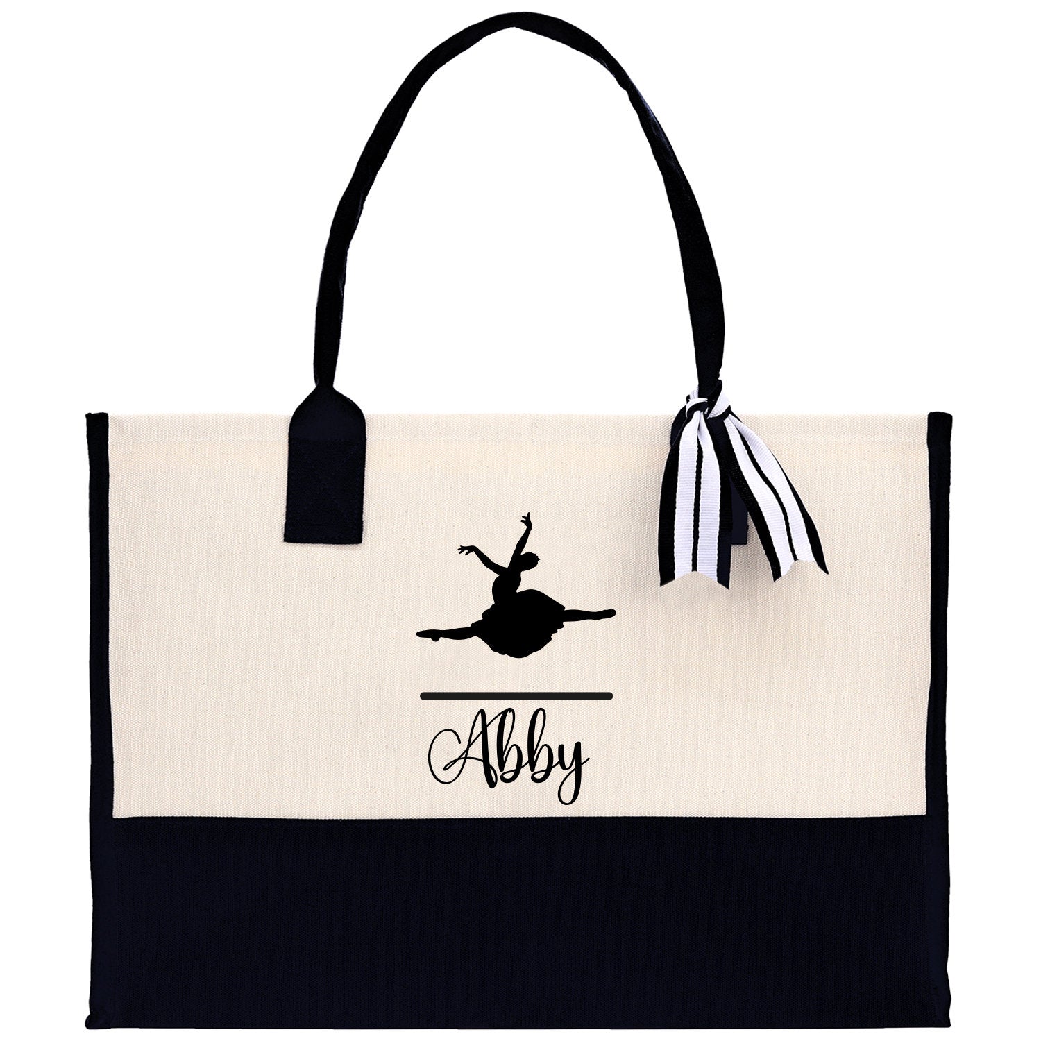 Dance Personalized Tote Bag Ballet Bag Gymnastic Bag Ballerina Bag Dancer Gift Dance Teacher Gift Dance Student Bag Custom for Women Girls