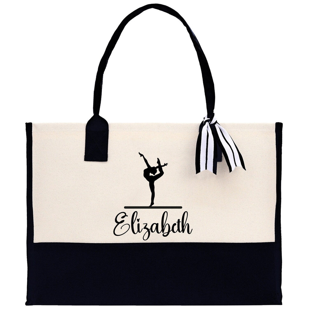 Dance Personalized Tote Bag Ballet Bag Gymnastic Bag Ballerina Bag Dancer Gift Dance Teacher Gift Dance Student Bag Custom for Women Girls